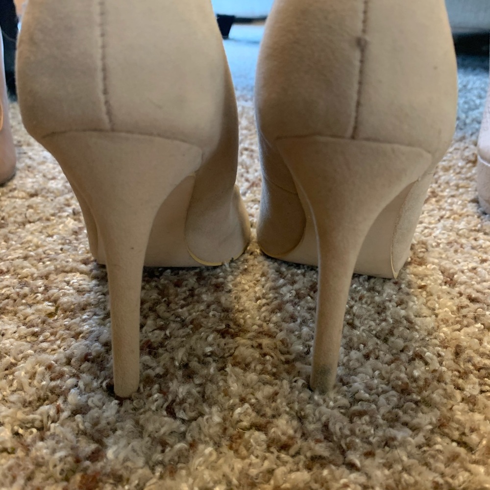 Suede heels